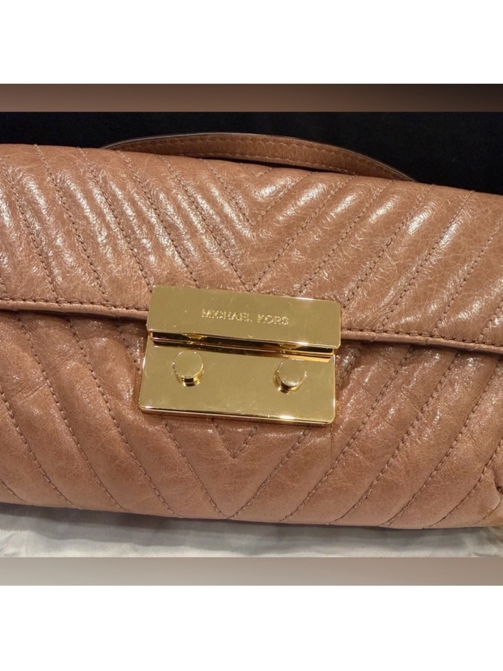 MICHAEL KORS SLOAN DUSTY ROSE QUILTED
CROSSBODY BAG (30F5GSLM1L) - Picture 3 of 9